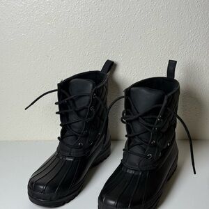 Sperry Black Quilted Boots